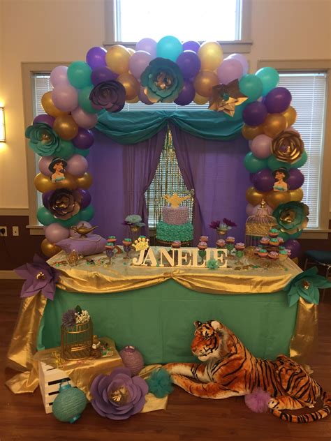 princess jasmine and aladdin party supplies